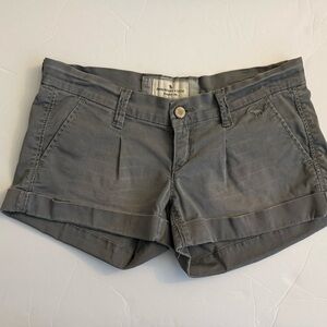 Abercrombie & Fitch Gray Y2K Low Rise Shorts